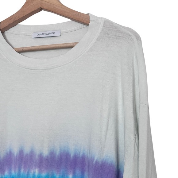 Daydreamer Rainbow Tie Dye Cropped Long Sleeve Tee size M - Picture 7 of 7